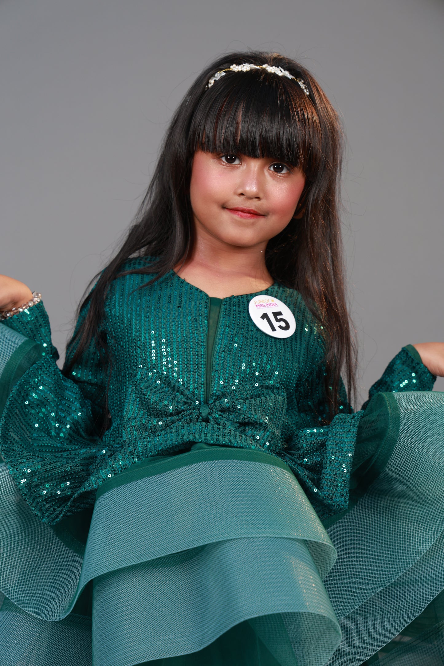 Multi flare dress for girls