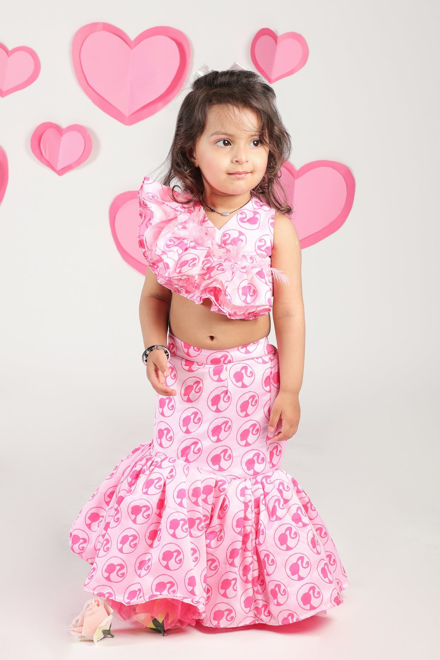skirt and crop top for girls