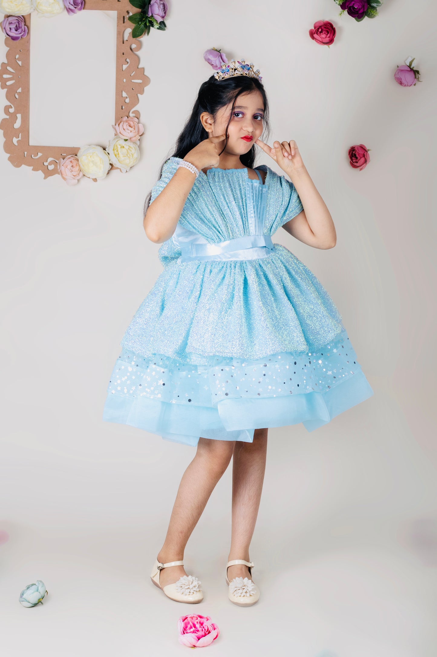 Multi-layer dress for girls