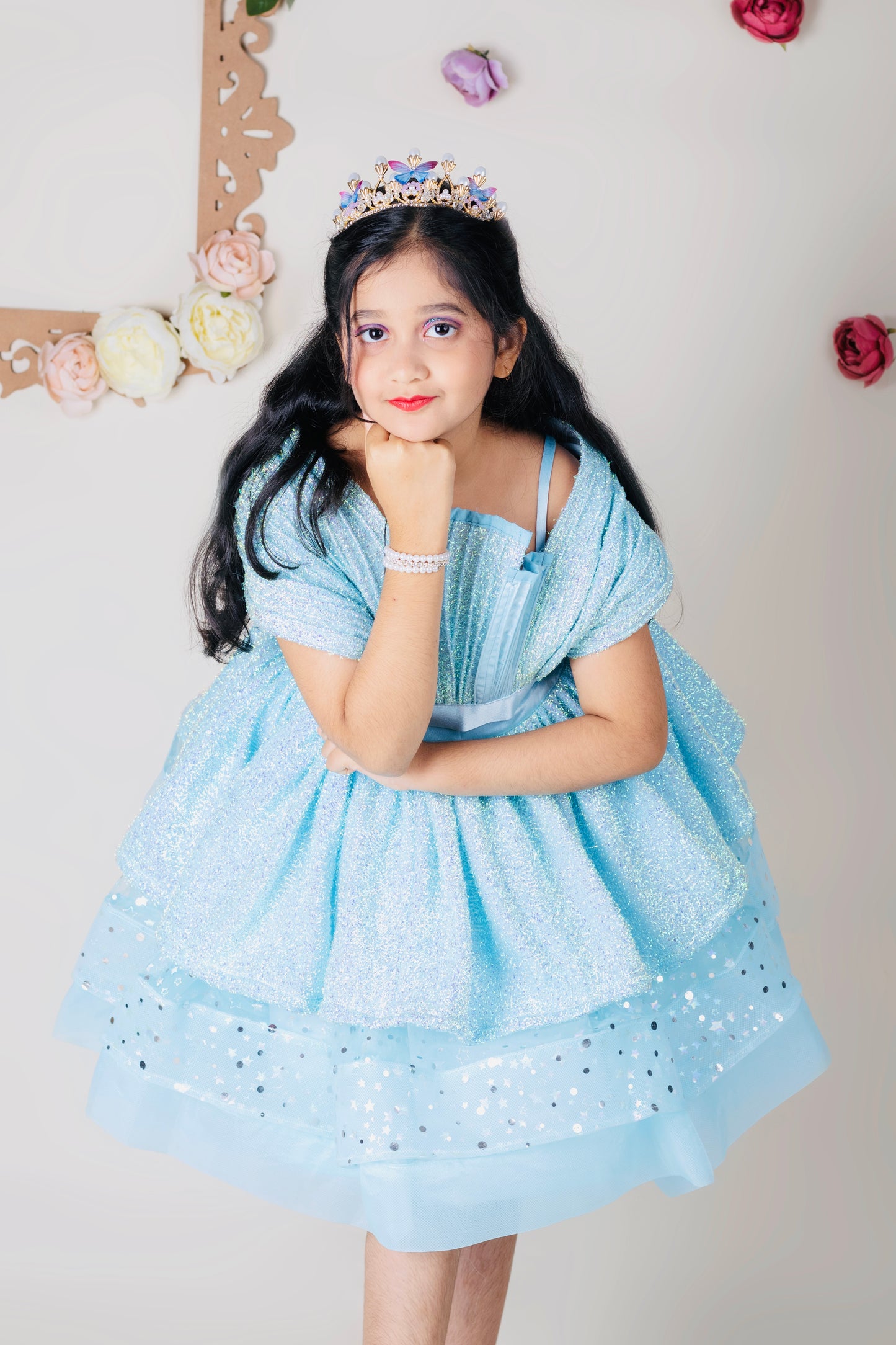 Multi-layer dress for girls