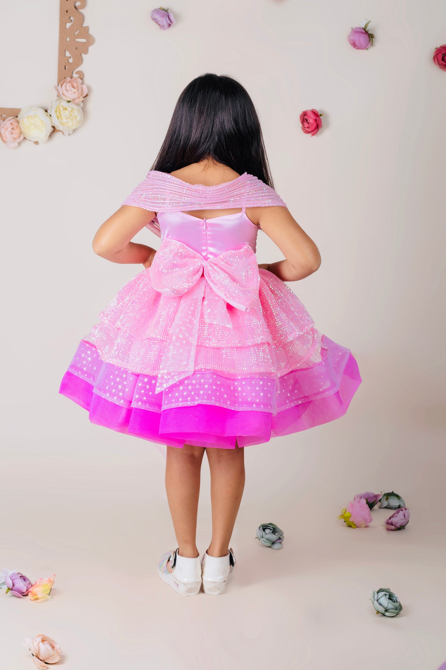 Multi-layer dress for girls