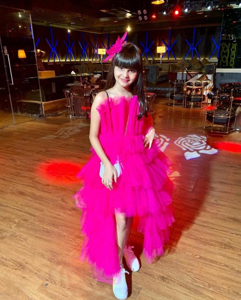 Ruffle Gown with trail