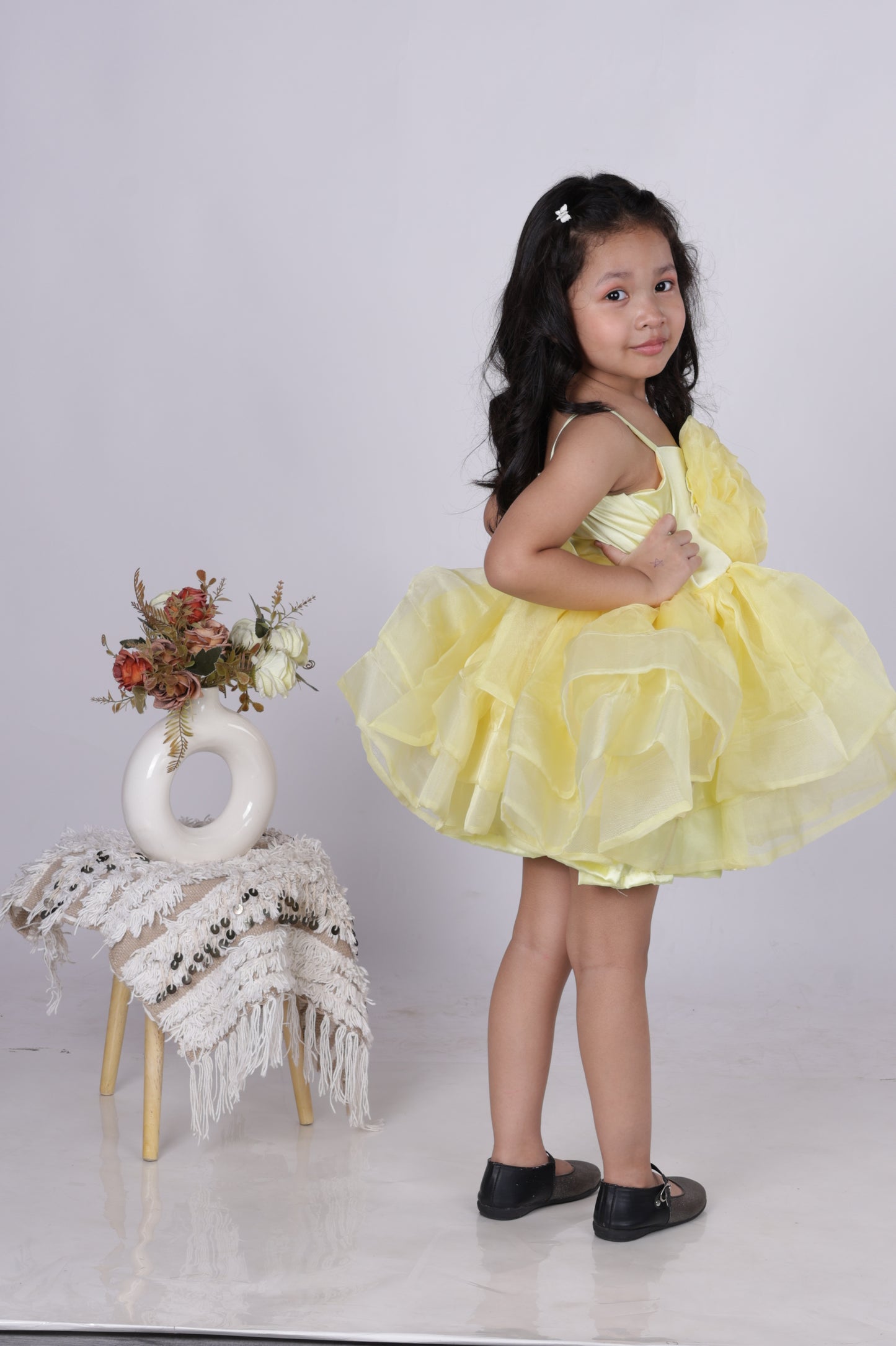 Multi-layer dress for girls
