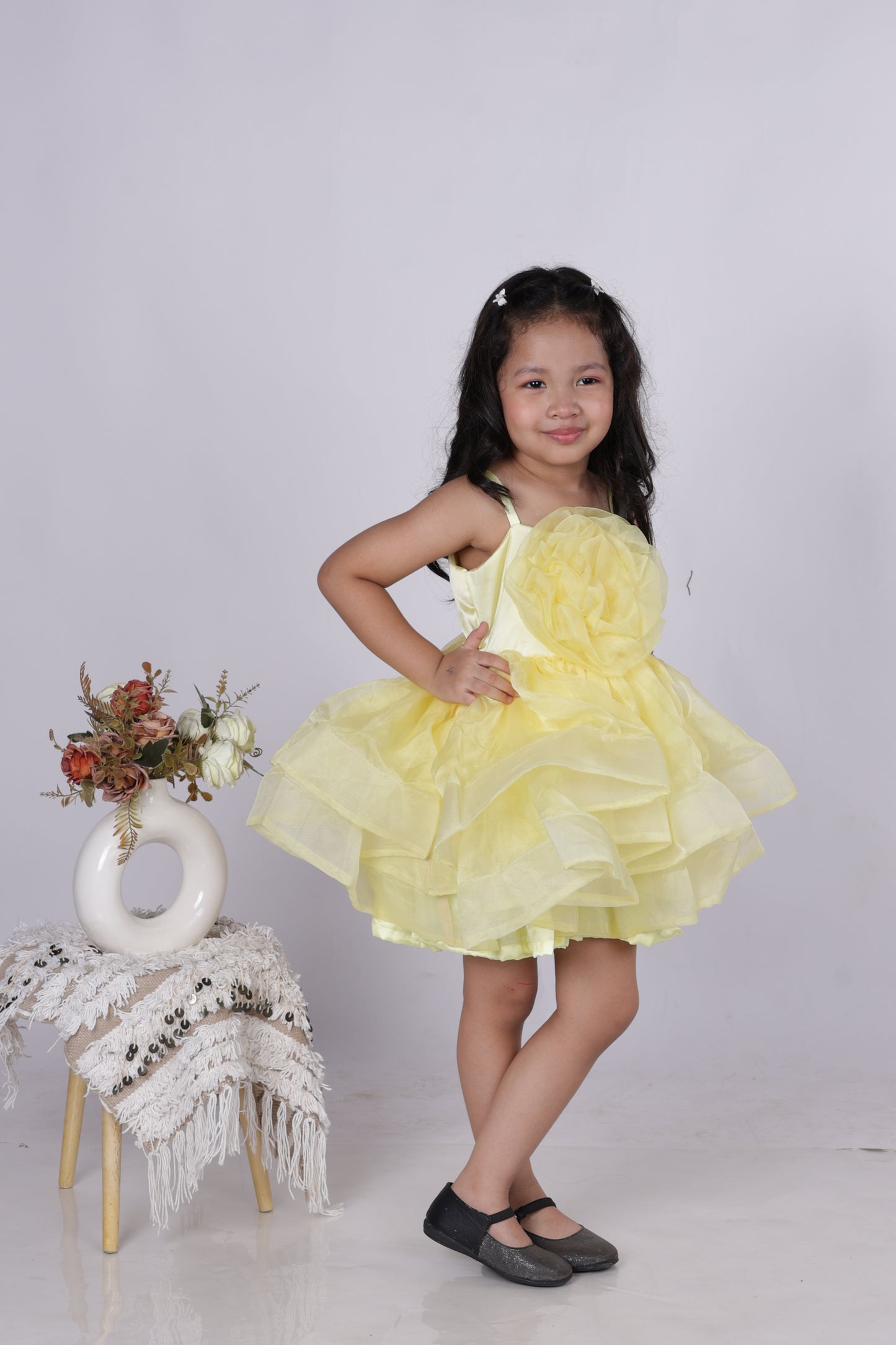 Multi-layer dress for girls