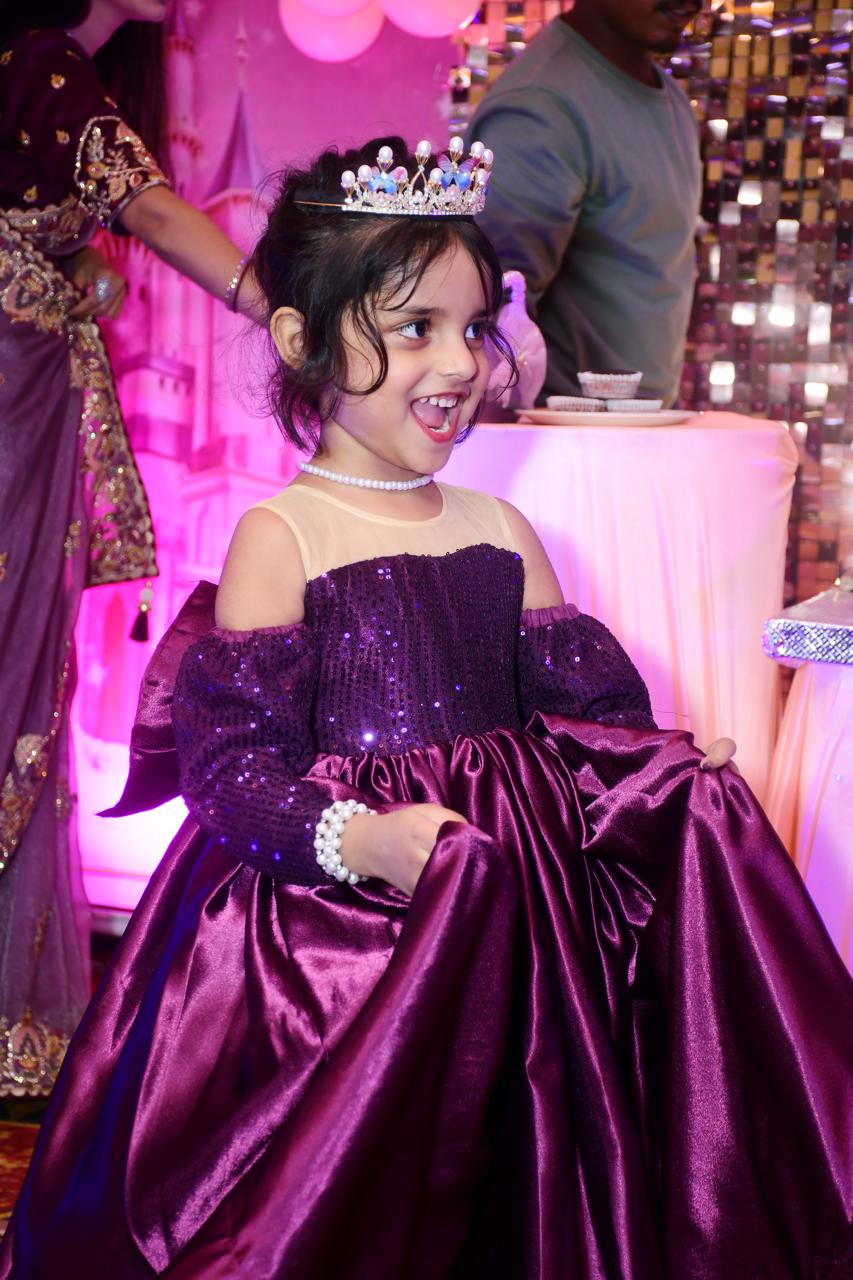 High-low gown for girls