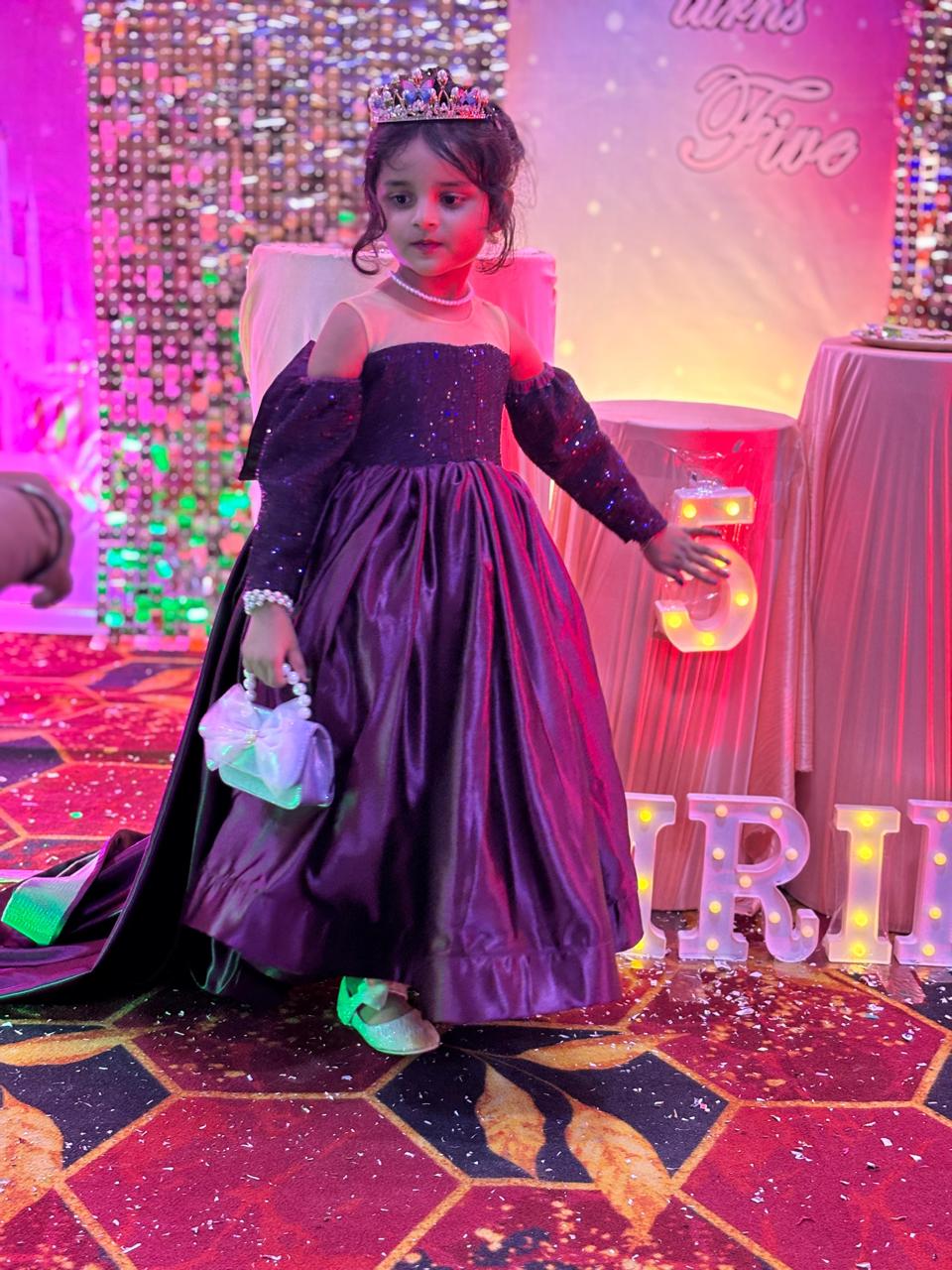 High-low gown for girls