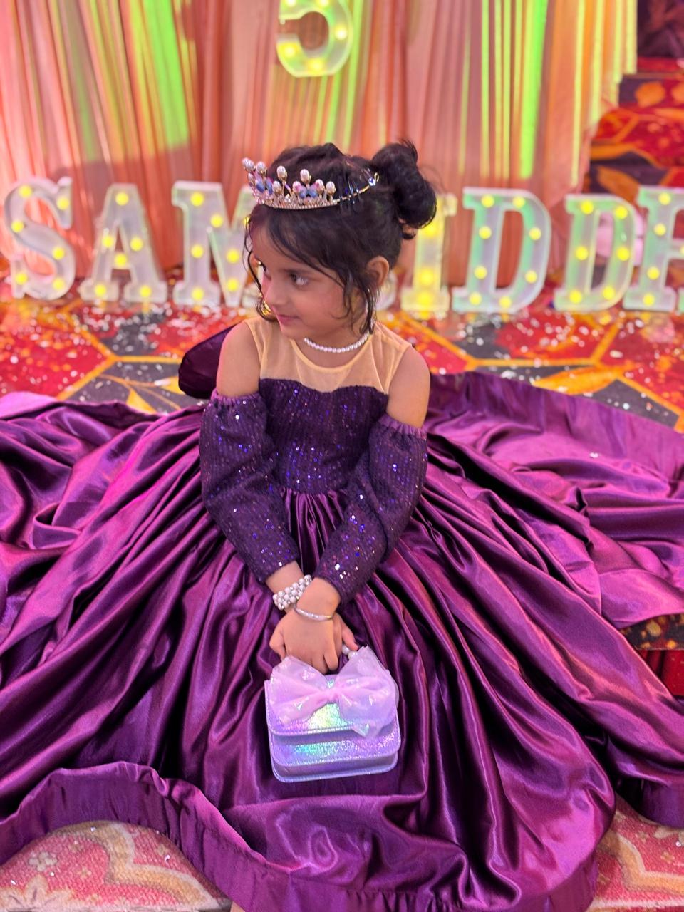 High-low gown for girls