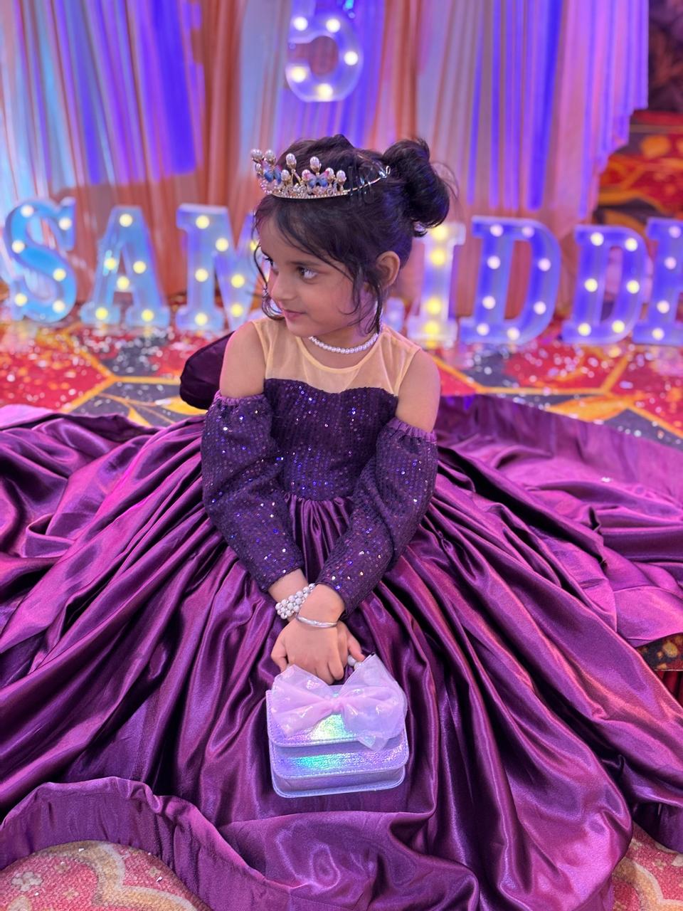 High-low gown for girls