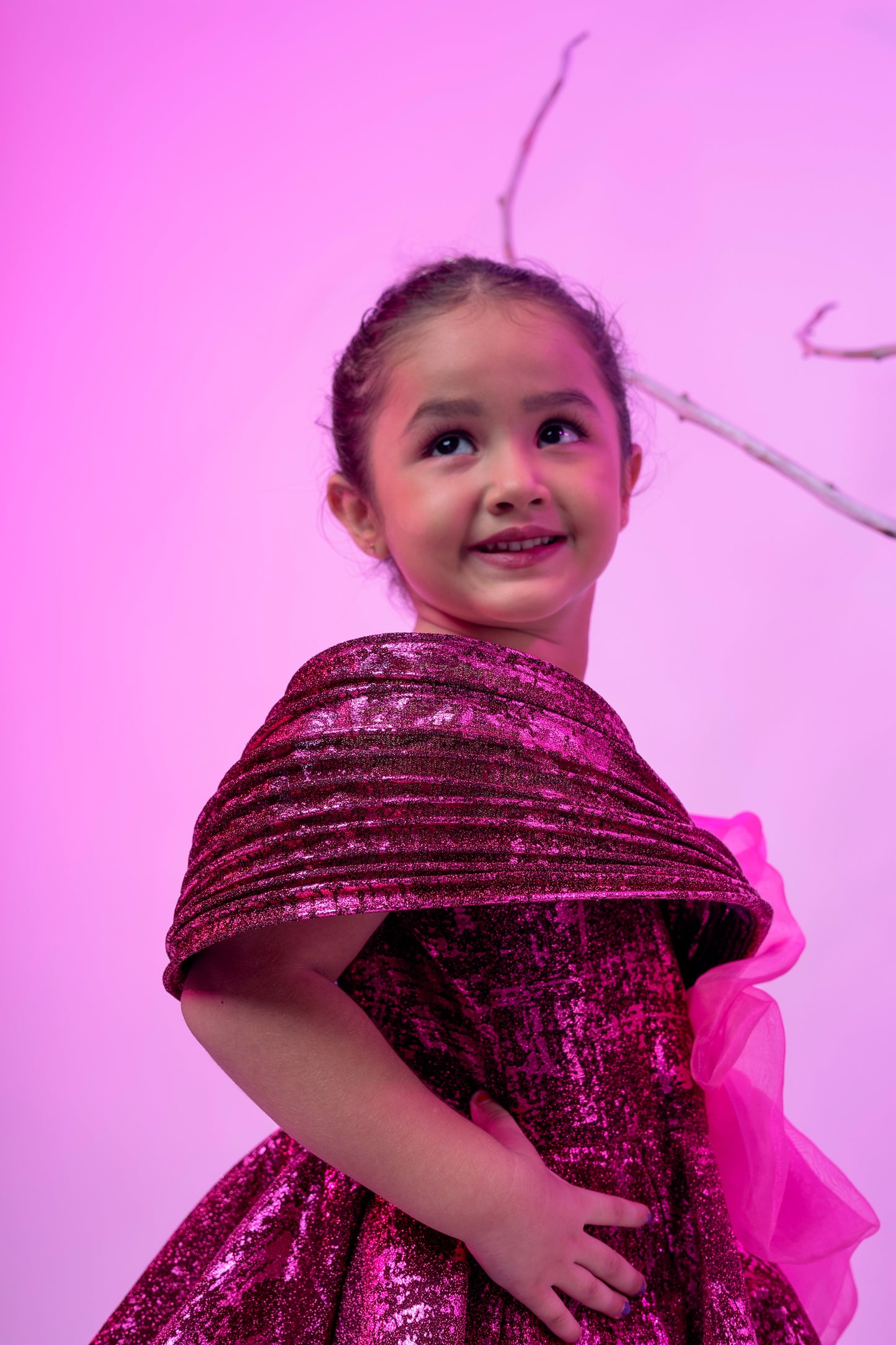 panel gown for girls