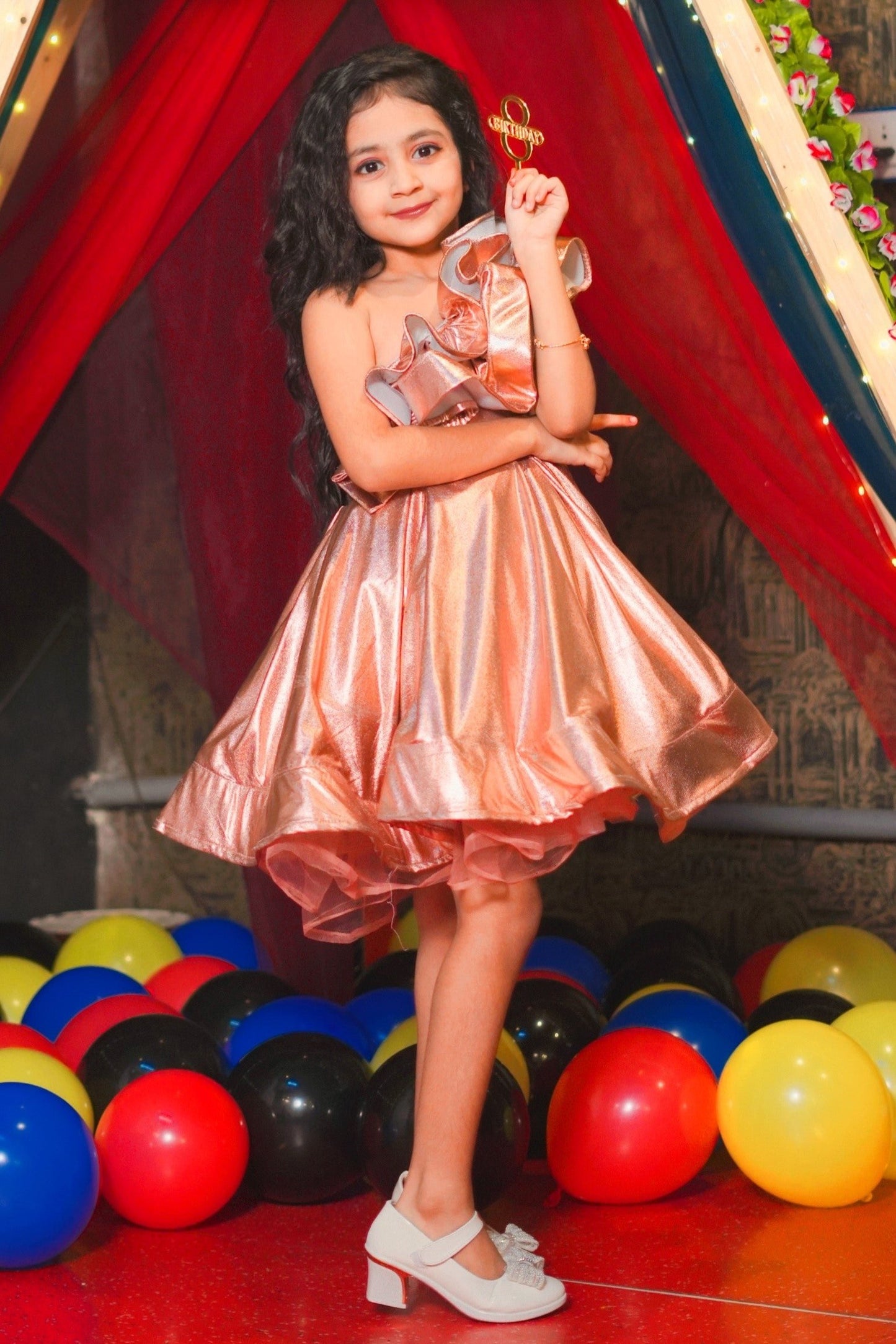 One Shoulder dress for girls