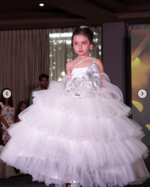 Ruffle ball gown for girls
