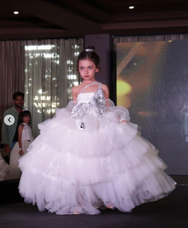 Ruffle ball gown for girls