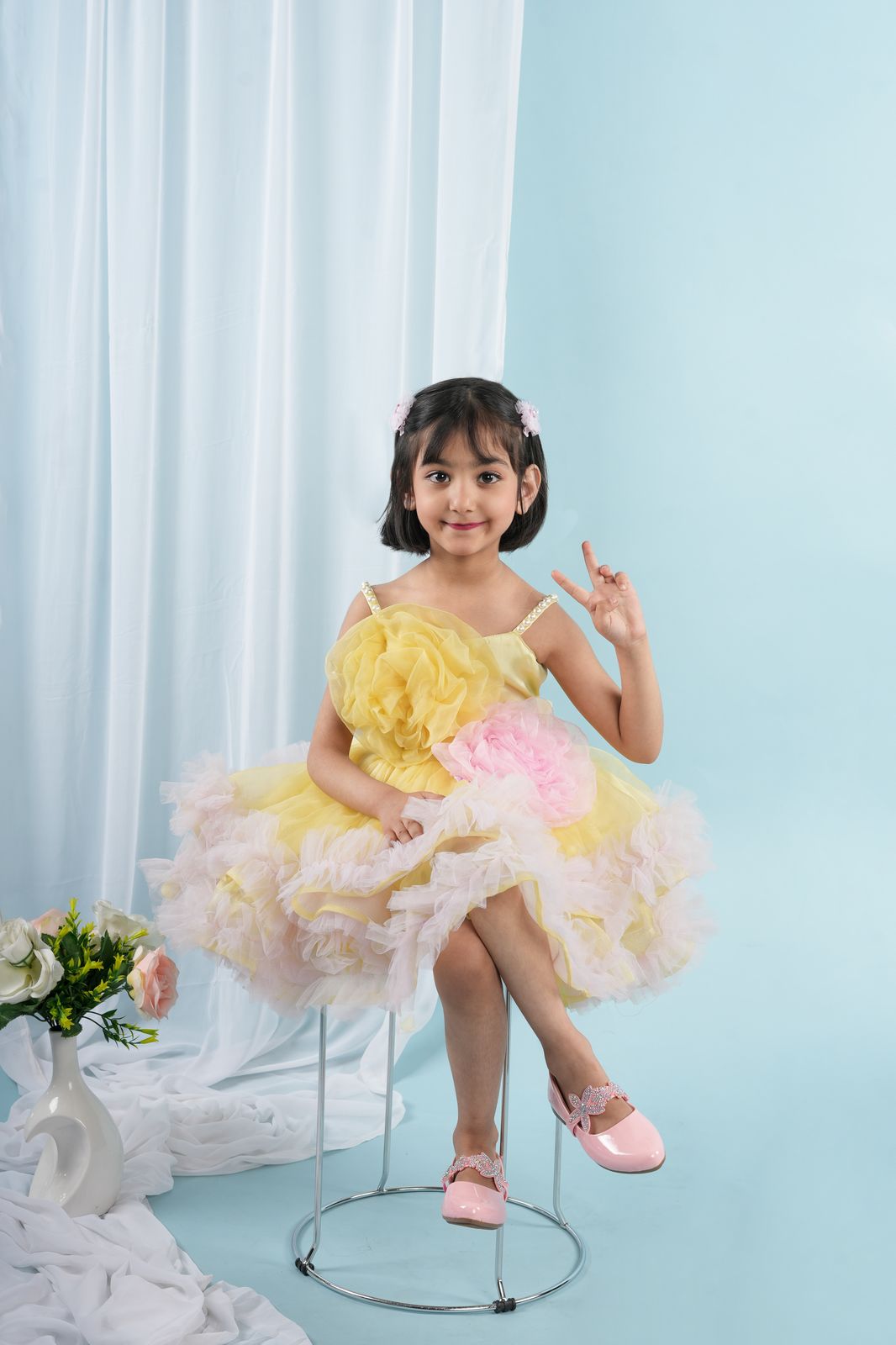 Ruffle dress for girls