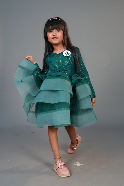 Multi flare dress for girls
