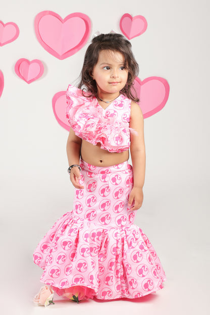 skirt and crop top for girls