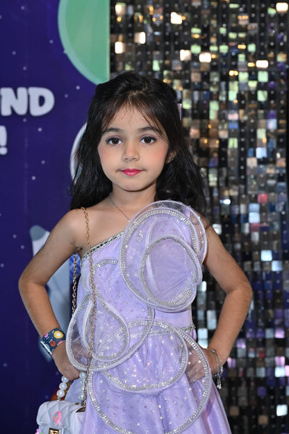 One shoulder Gown for girls