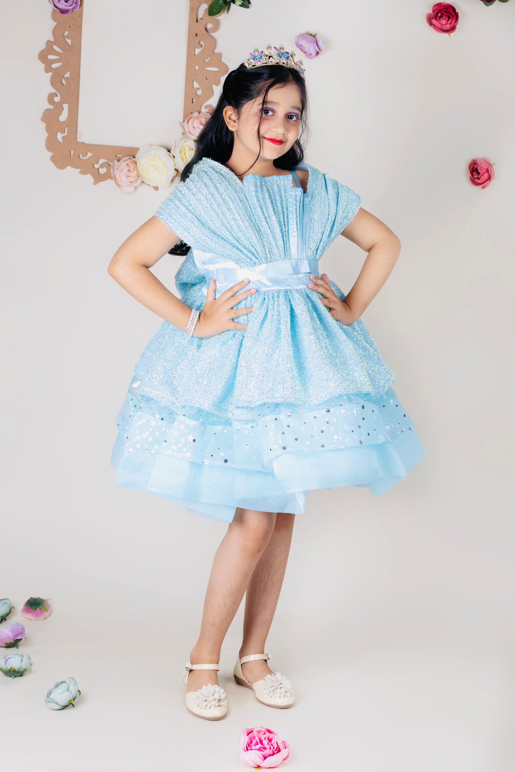 Multi-layer dress for girls