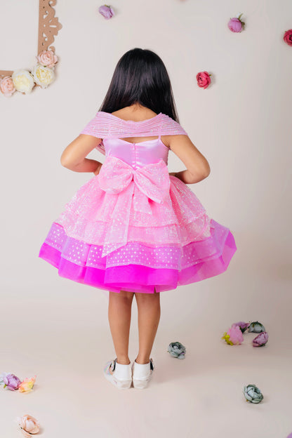 Multi-layer dress for girls