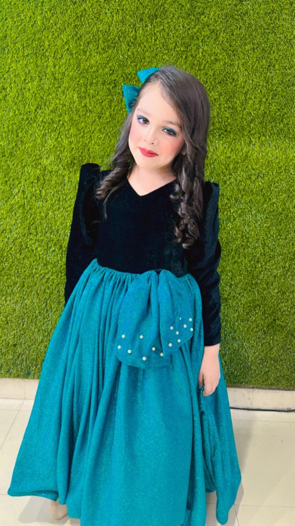 Dual Color gown for girls