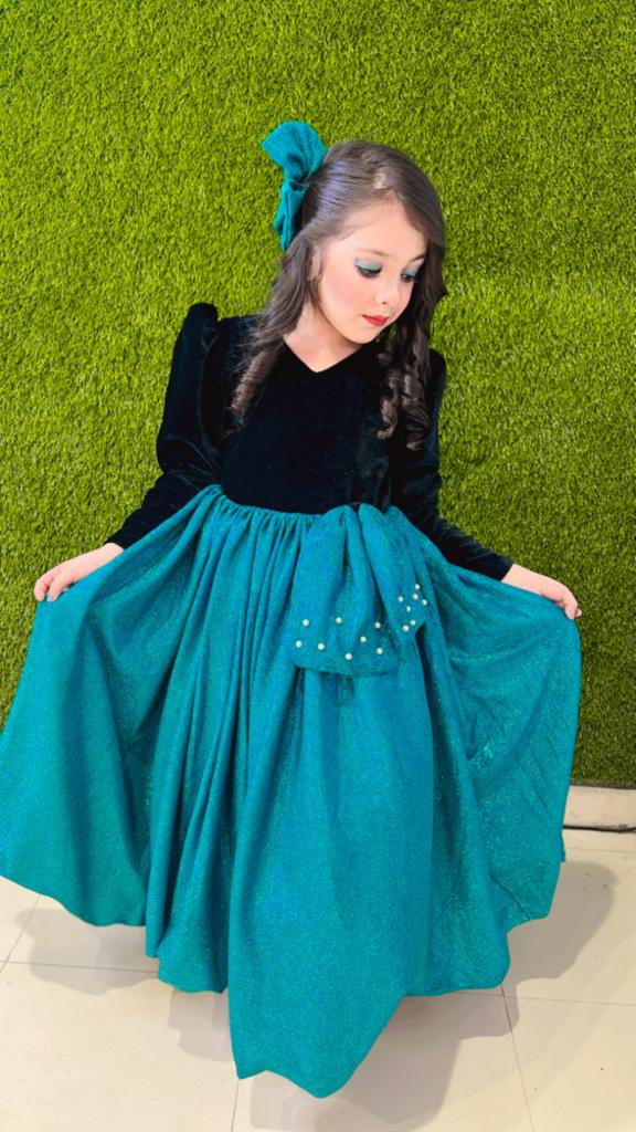 Dual Color gown for girls