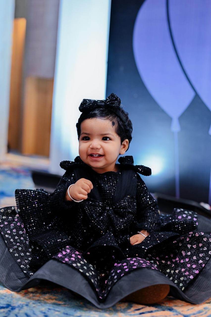 Multi Layered dress for girls with bow