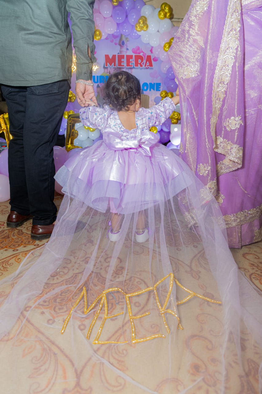 Multi Layered dress for girls with bow