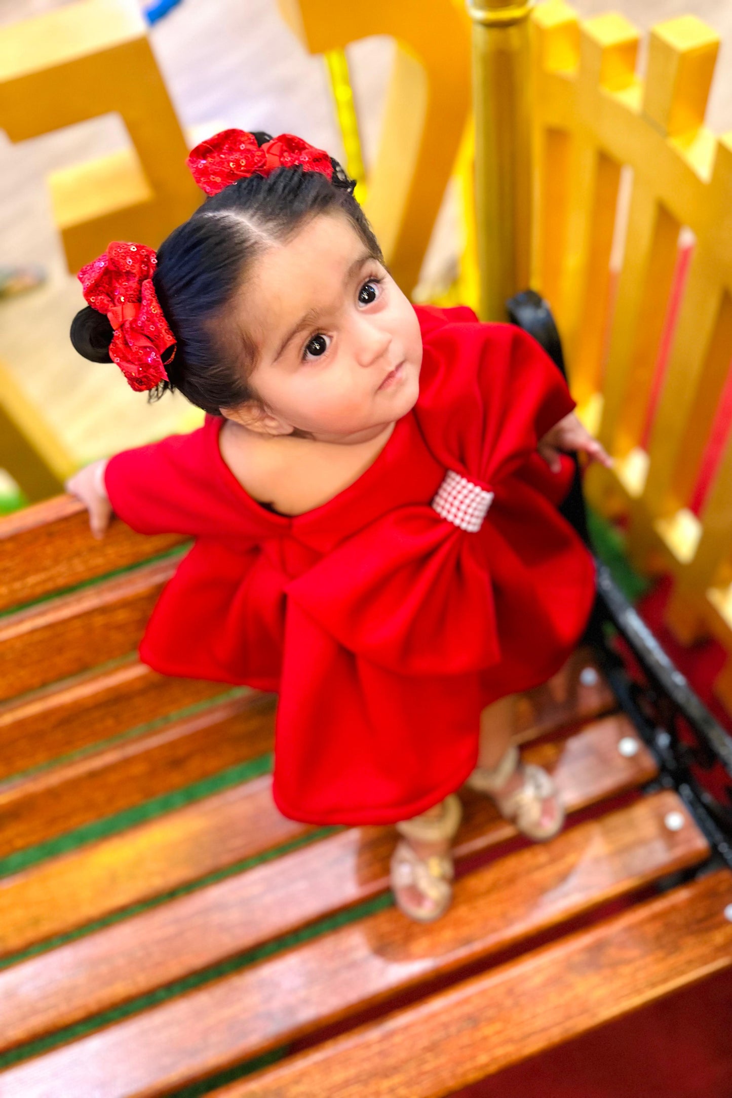 One Shoulder Bow Dress for girls