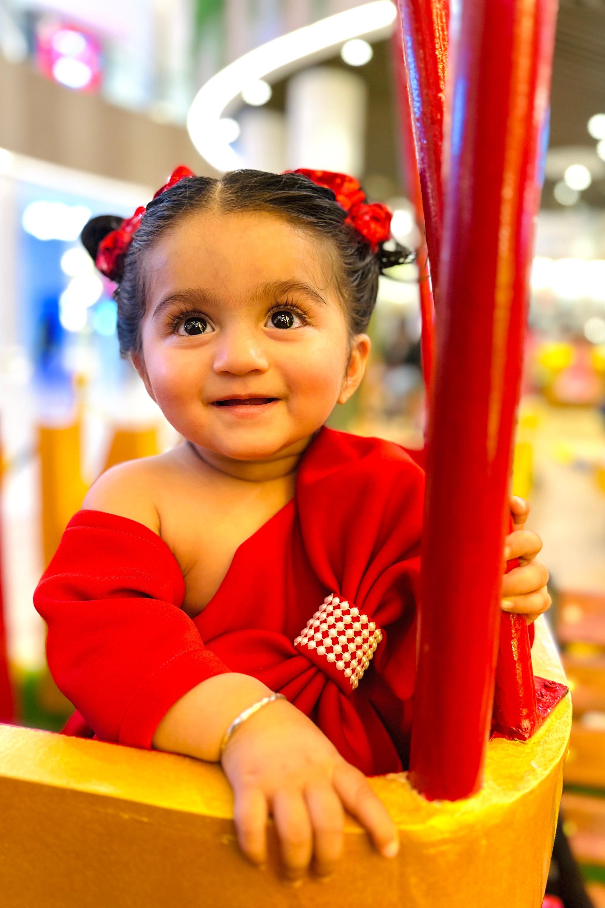 One Shoulder Bow Dress for girls