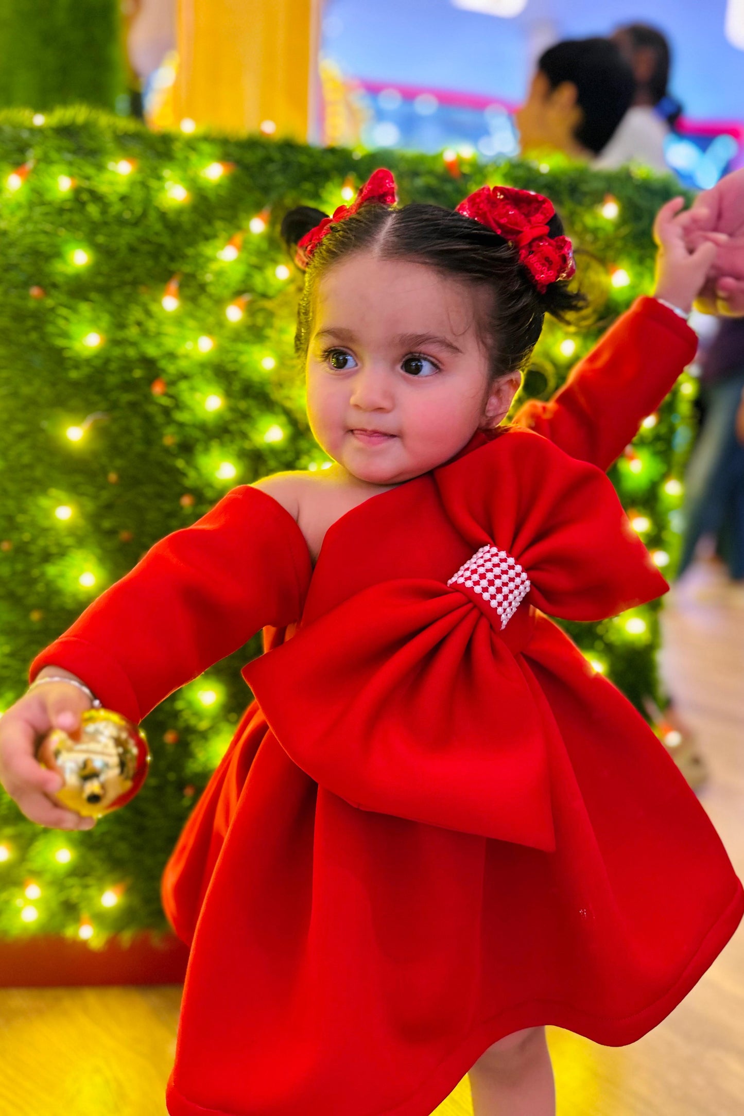 One Shoulder Bow Dress for girls