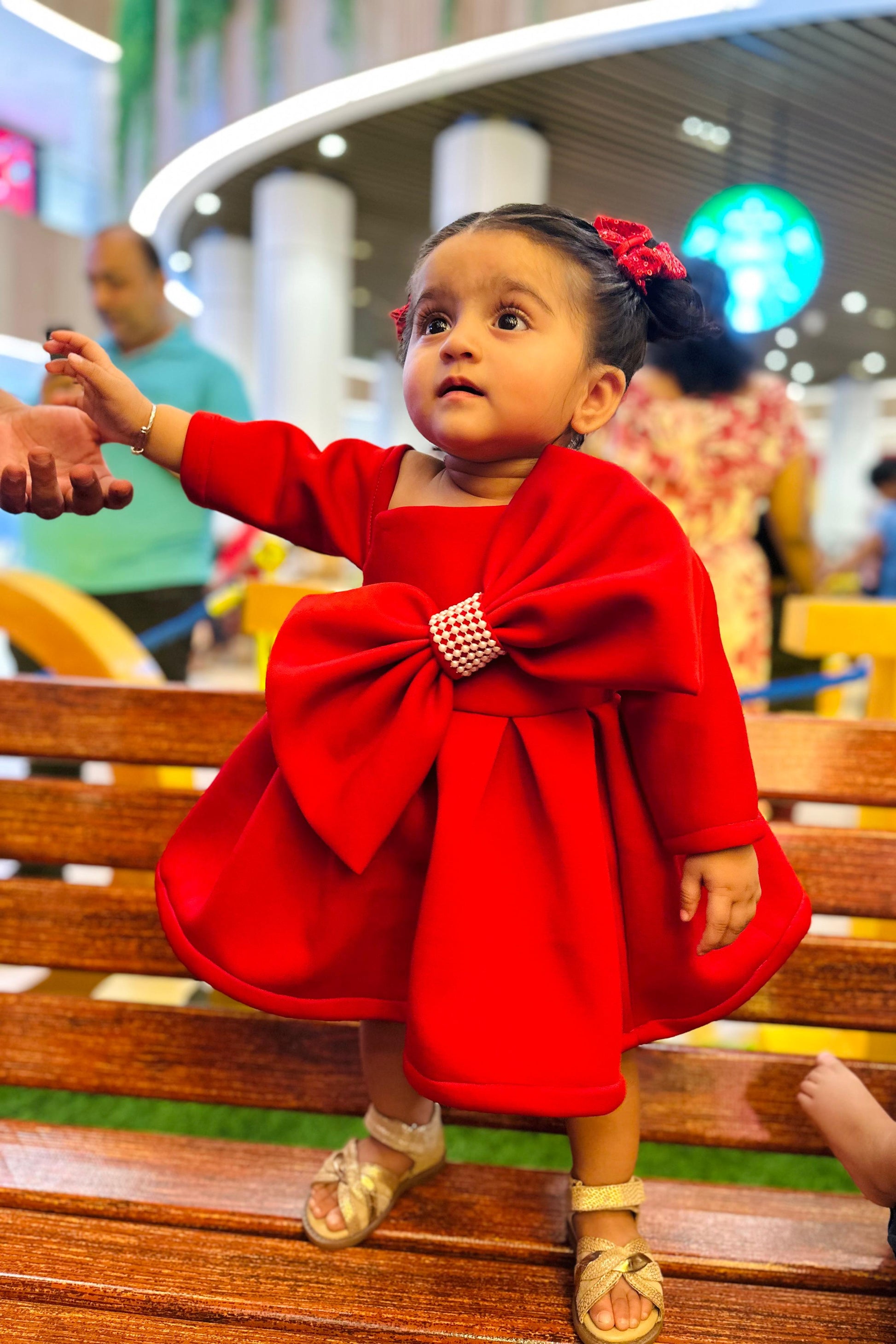 One Shoulder Bow Dress for girls