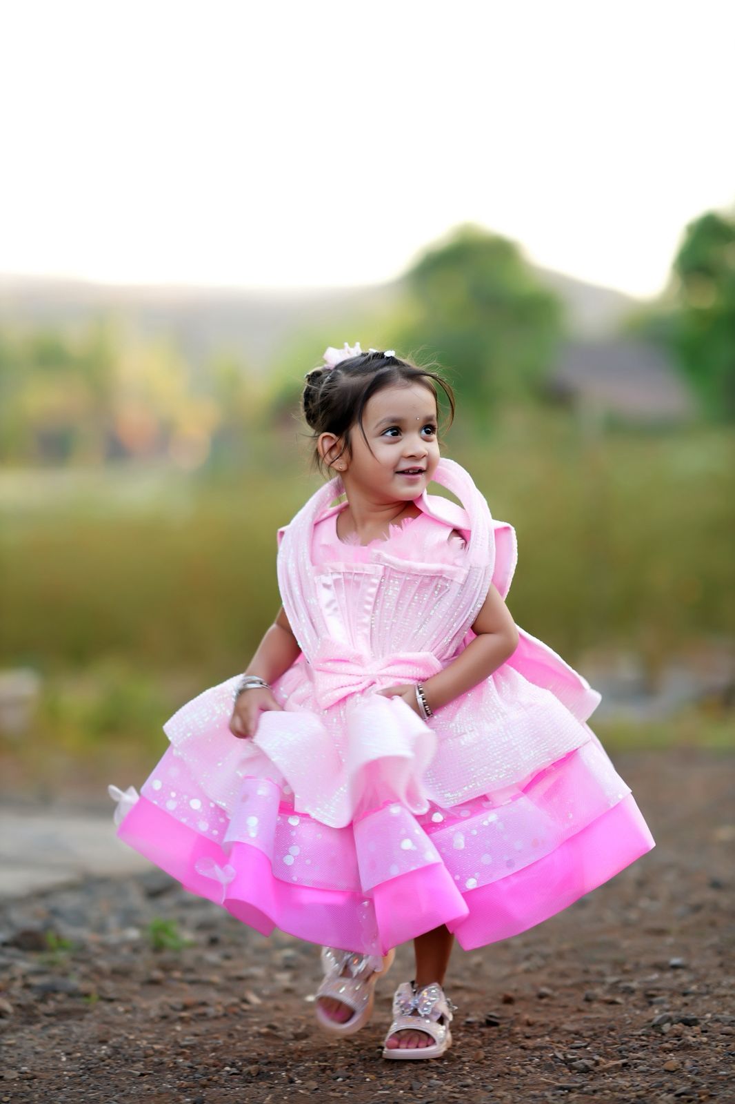 Beautiful Multi Layered dress for girls