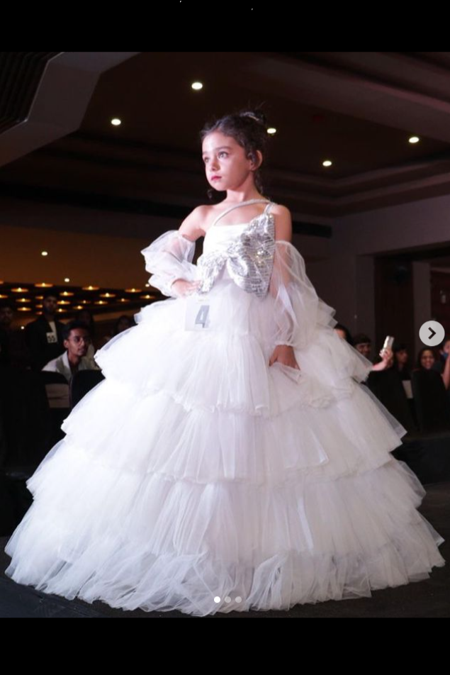 Ruffle ball gown for girls