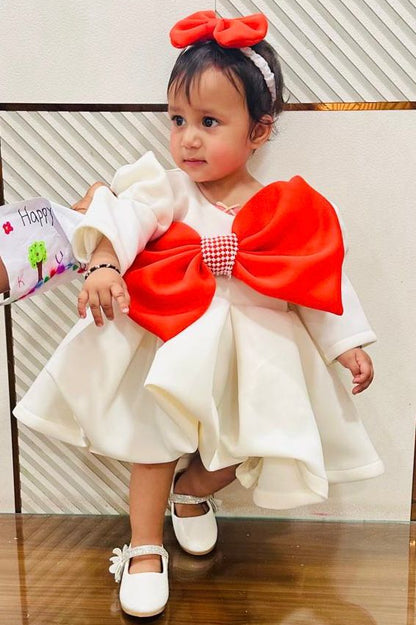 bow dress for girls 