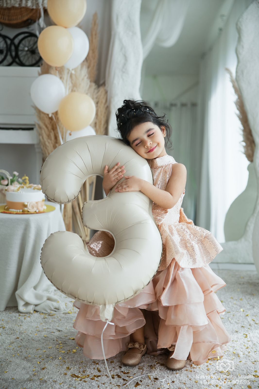 High-Low Ruffle Gown for girls