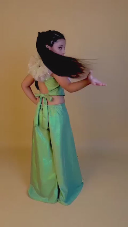 palazzo and crop top for girls